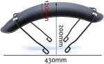 Motorcycle Mudguard Rear Fender for for Z900RS Retro Motorcycle Front Mudguard Tire Hugger Matt Black Front Mud Guard Shock - Image 8