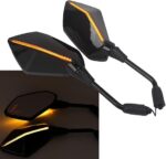 Side View Mirrors SVM25 - Built In LED Indicators Signals Blinkers - Sports Look - Rear Visibility