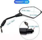 Side View Mirrors SVM25 - Built In LED Indicators Signals Blinkers - Sports Look - Rear Visibility - Image 6