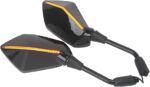 Side View Mirrors SVM25 - Built In LED Indicators Signals Blinkers - Sports Look - Rear Visibility - Image 2