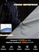 Rain Suit for Men Women, Waterproof Rain Jacket Pant for Motorcycle Golf Hiking Cycling Rain Gear Coat - Image 6