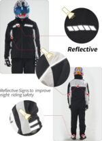 Rain Suit for Men Women, Waterproof Rain Jacket Pant for Motorcycle Golf Hiking Cycling Rain Gear Coat - Image 5