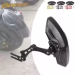 Motorcycle Adjustable Imitation carbon fiber Rear Wheel Fender Mudguard For Cafe Racer E-bike Scooter Moped Universal Parts