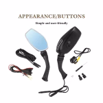 Motorcycle DVR Motorcycle Rearview Mirrors Camera Auto Digital Video Recorder Dash Cam Dual Lens
